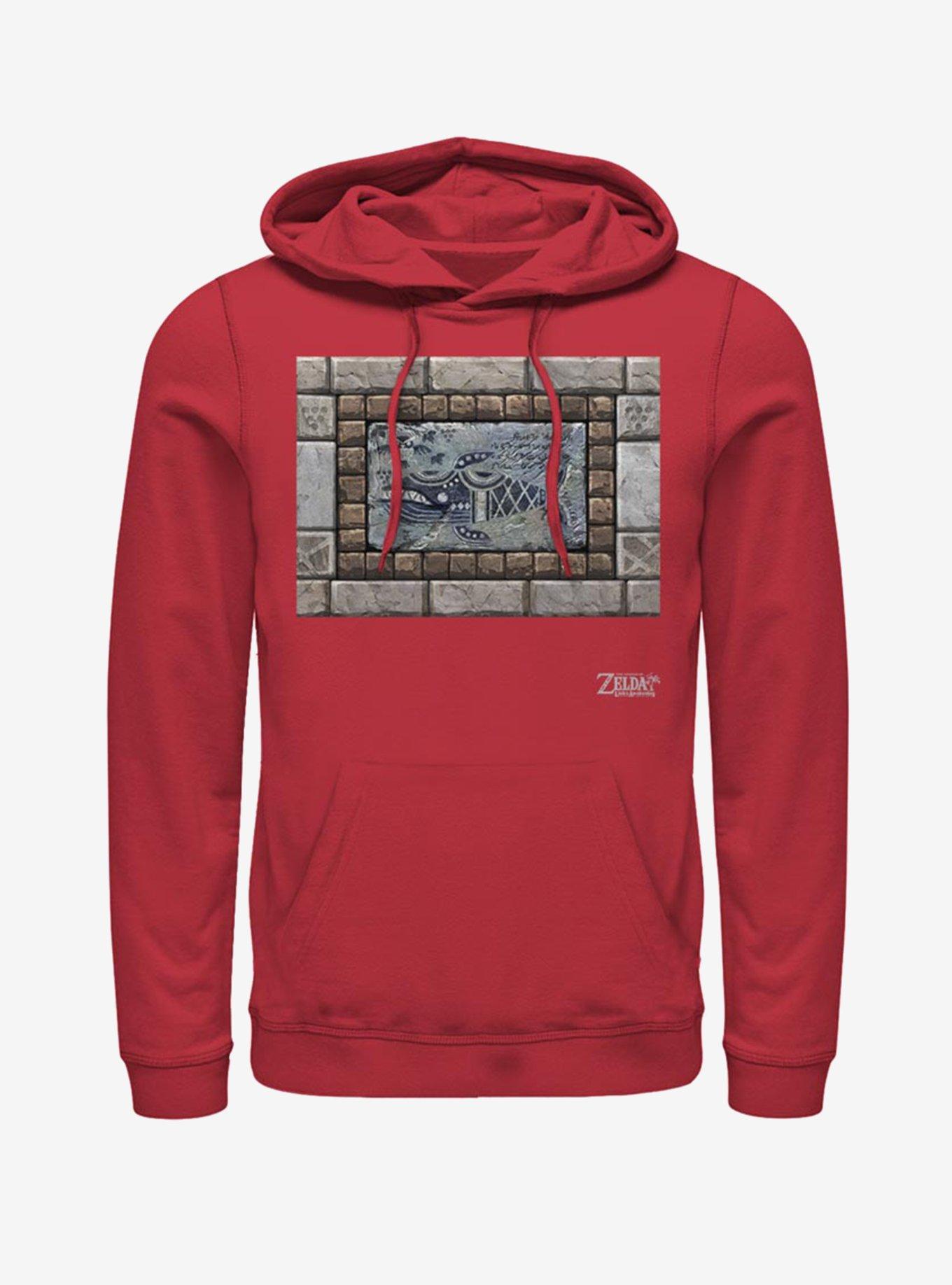 Nintendo The Legend of Zelda: Link's Awakening Whale Tablet Hoodie, RED, hi-res