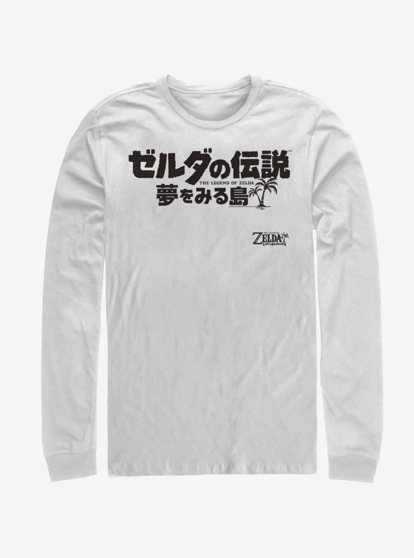 Nintendo The Legend of Zelda: Link's Awakening Japanese Logo Long-Sleeve T-Shirt, , hi-res