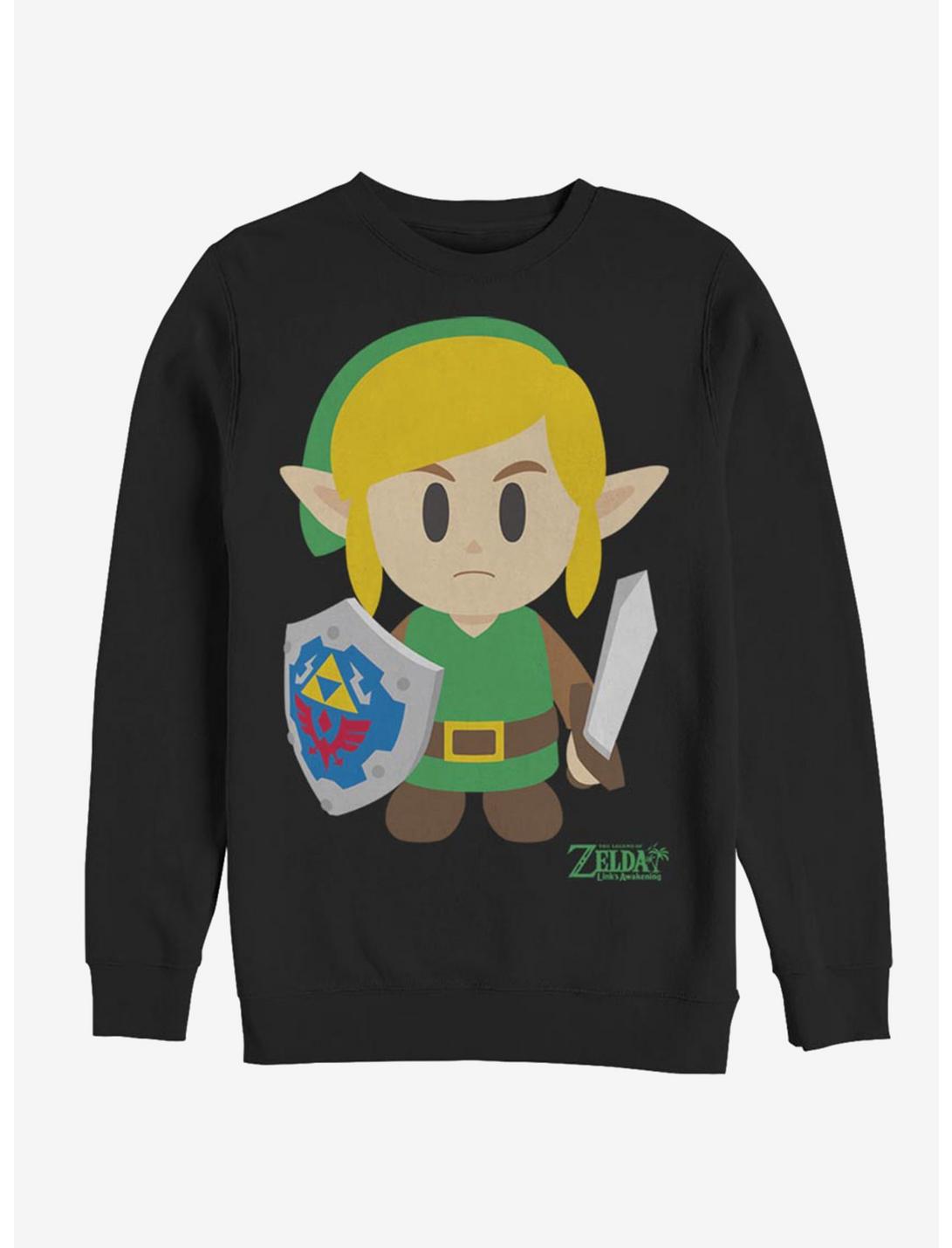 Nintendo The Legend of Zelda: Link's Awakening Link Avatar Color Sweatshirt, BLACK, hi-res