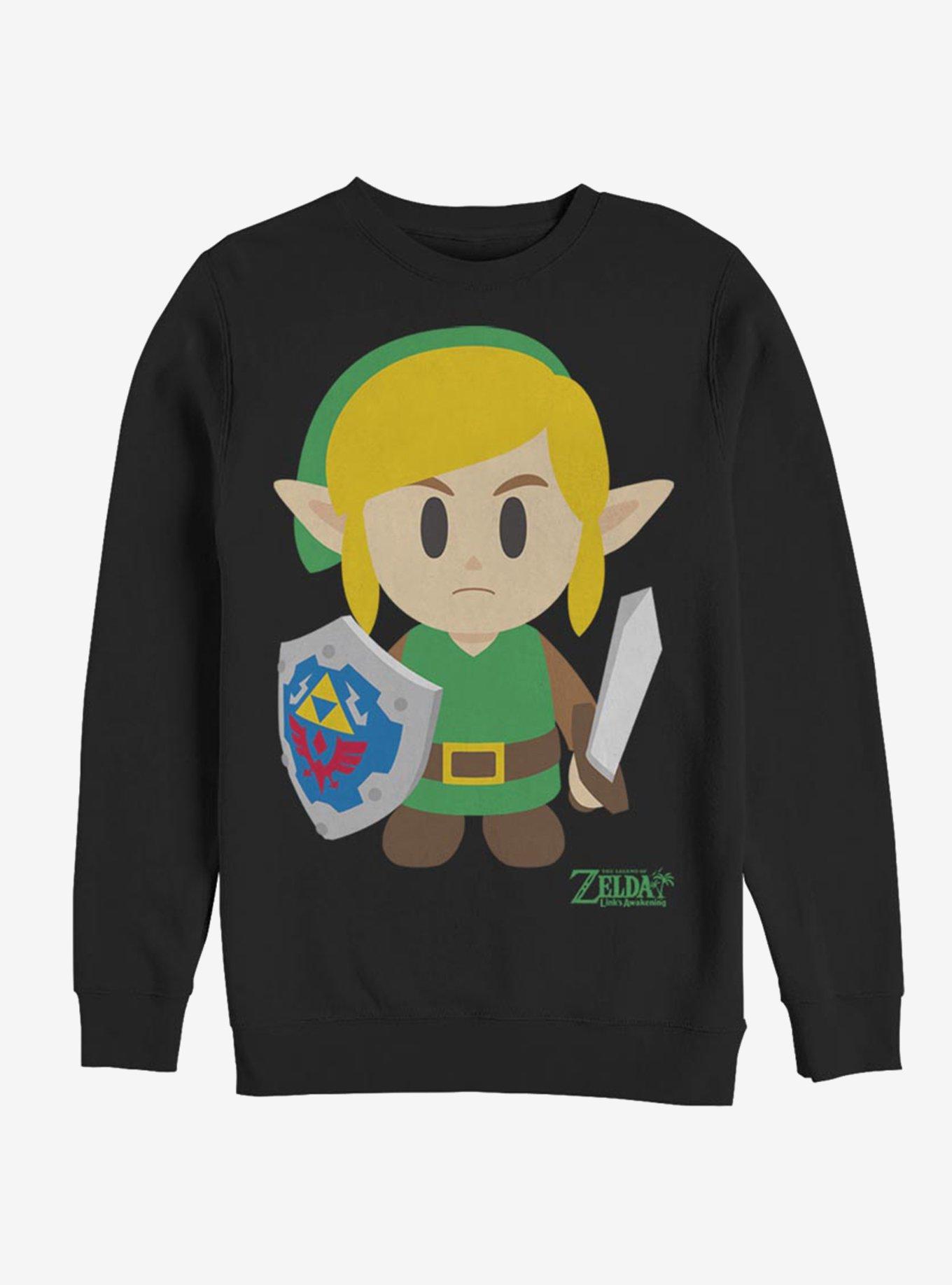 Nintendo The Legend of Zelda: Link's Awakening Link Avatar Color Sweatshirt, BLACK, hi-res