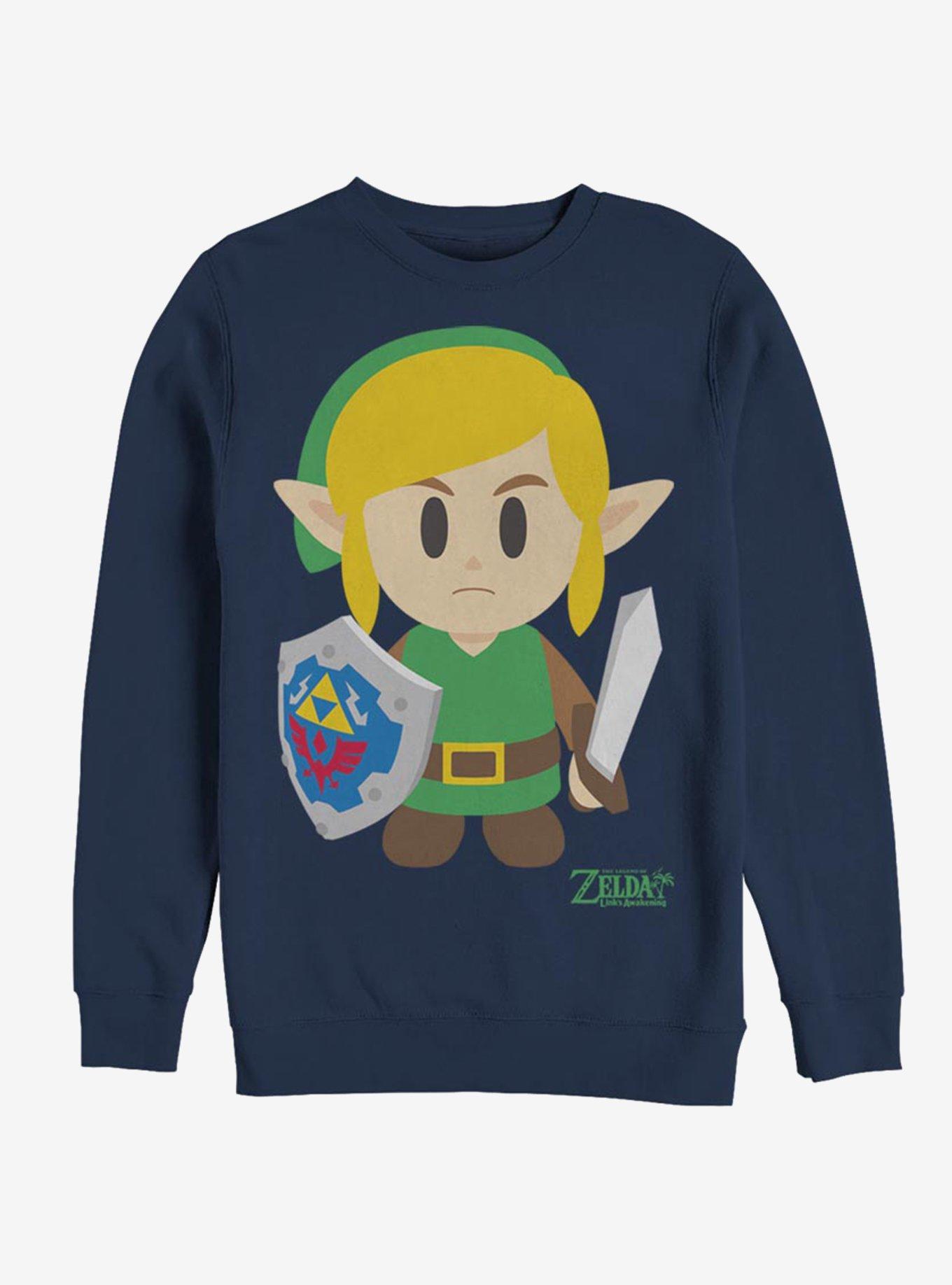 Nintendo The Legend of Zelda: Link's Awakening Link Avatar Color Sweatshirt, NAVY, hi-res