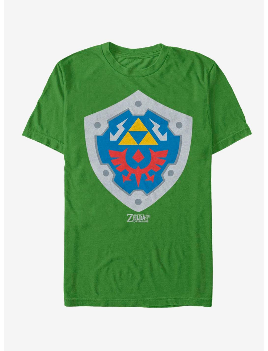 Nintendo The Legend of Zelda: Link's Awakening Hylian Shield T-Shirt, KELLY, hi-res