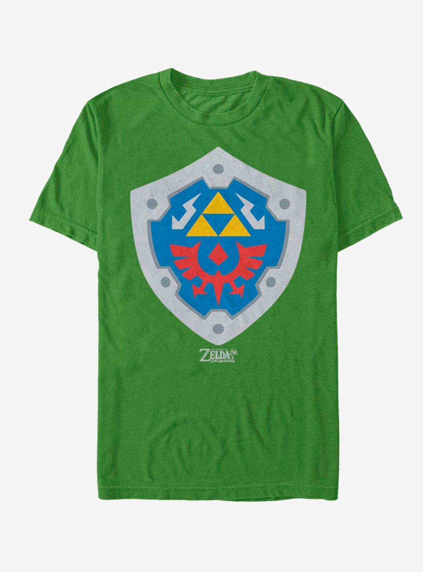 Nintendo The Legend of Zelda: Link's Awakening Hylian Shield T-Shirt, KELLY, hi-res