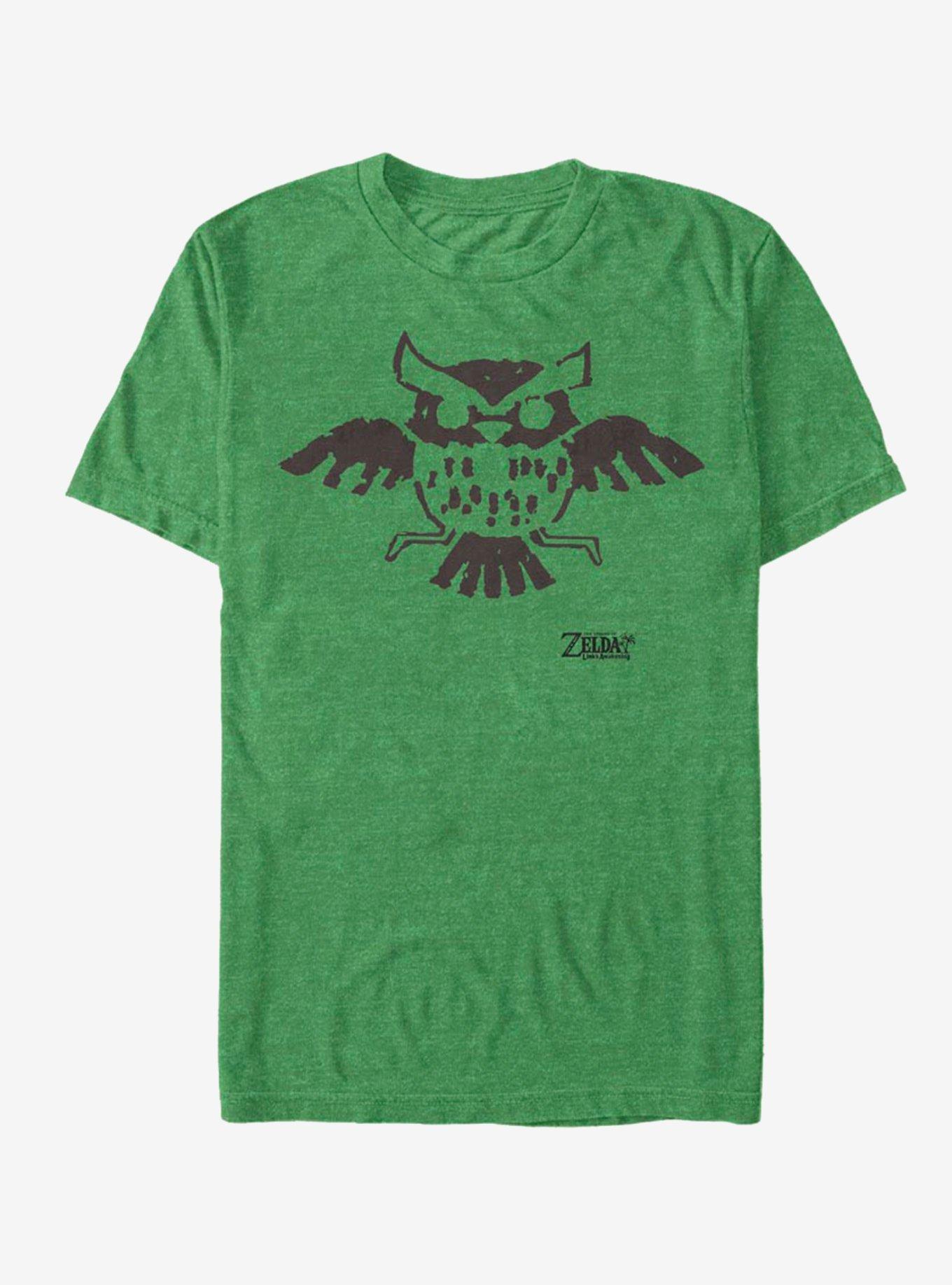 Nintendo The Legend of Zelda: Link's Awakening Owl Glyph T-Shirt, KEL HTR, hi-res
