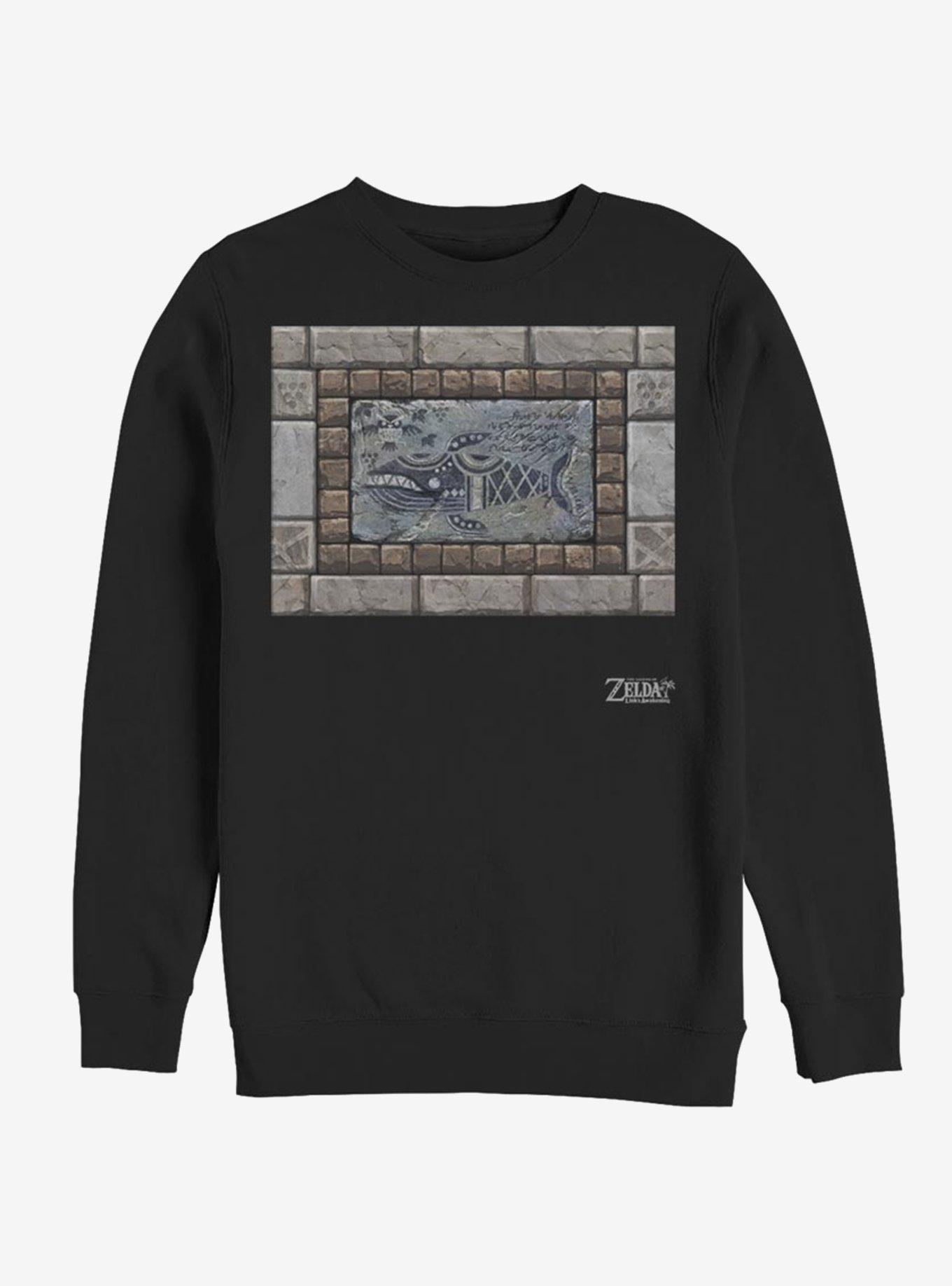 Nintendo The Legend of Zelda: Link's Awakening Whale Tablet Sweatshirt, BLACK, hi-res