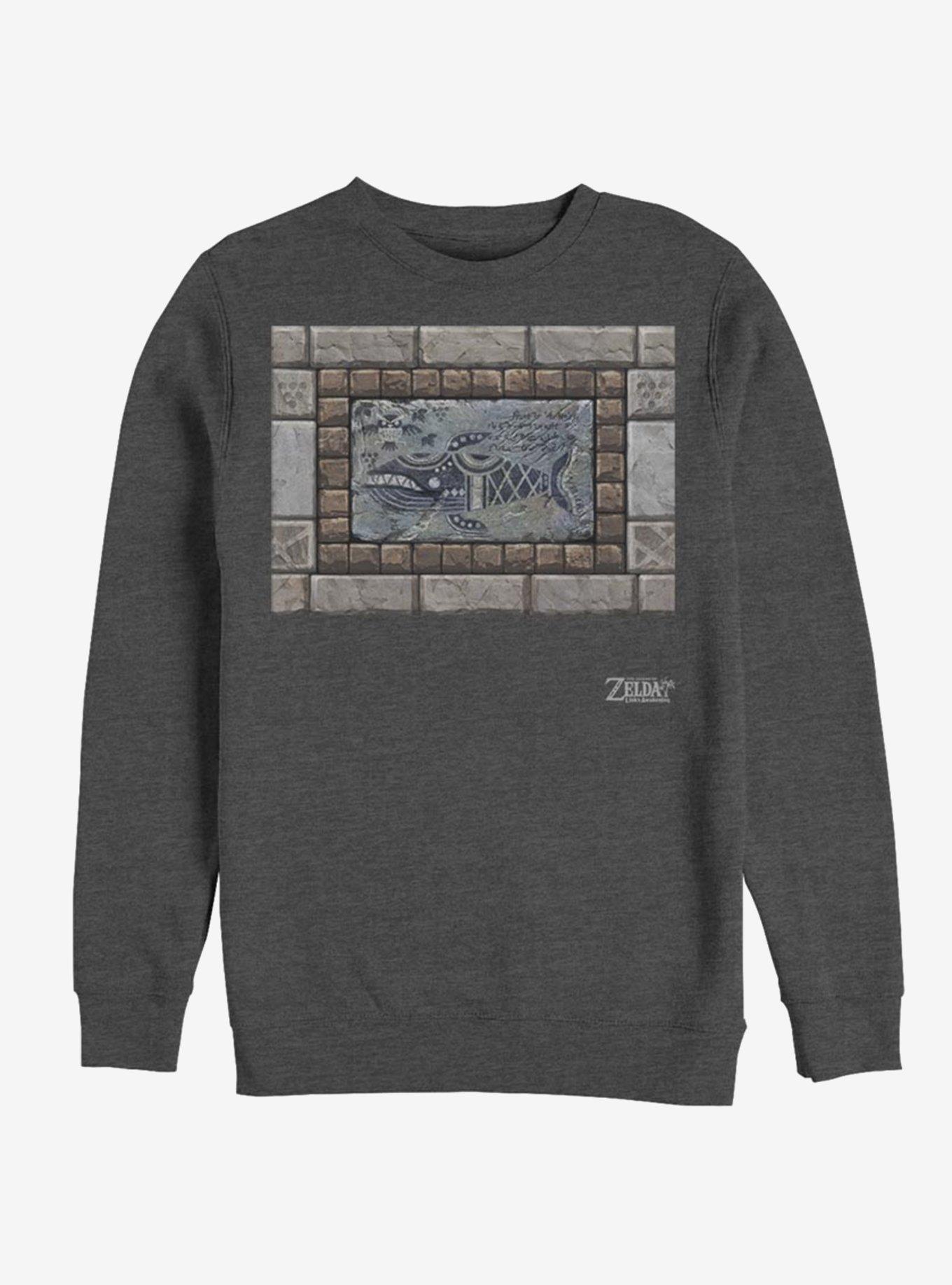 Nintendo The Legend of Zelda: Link's Awakening Whale Tablet Sweatshirt, CHAR HTR, hi-res