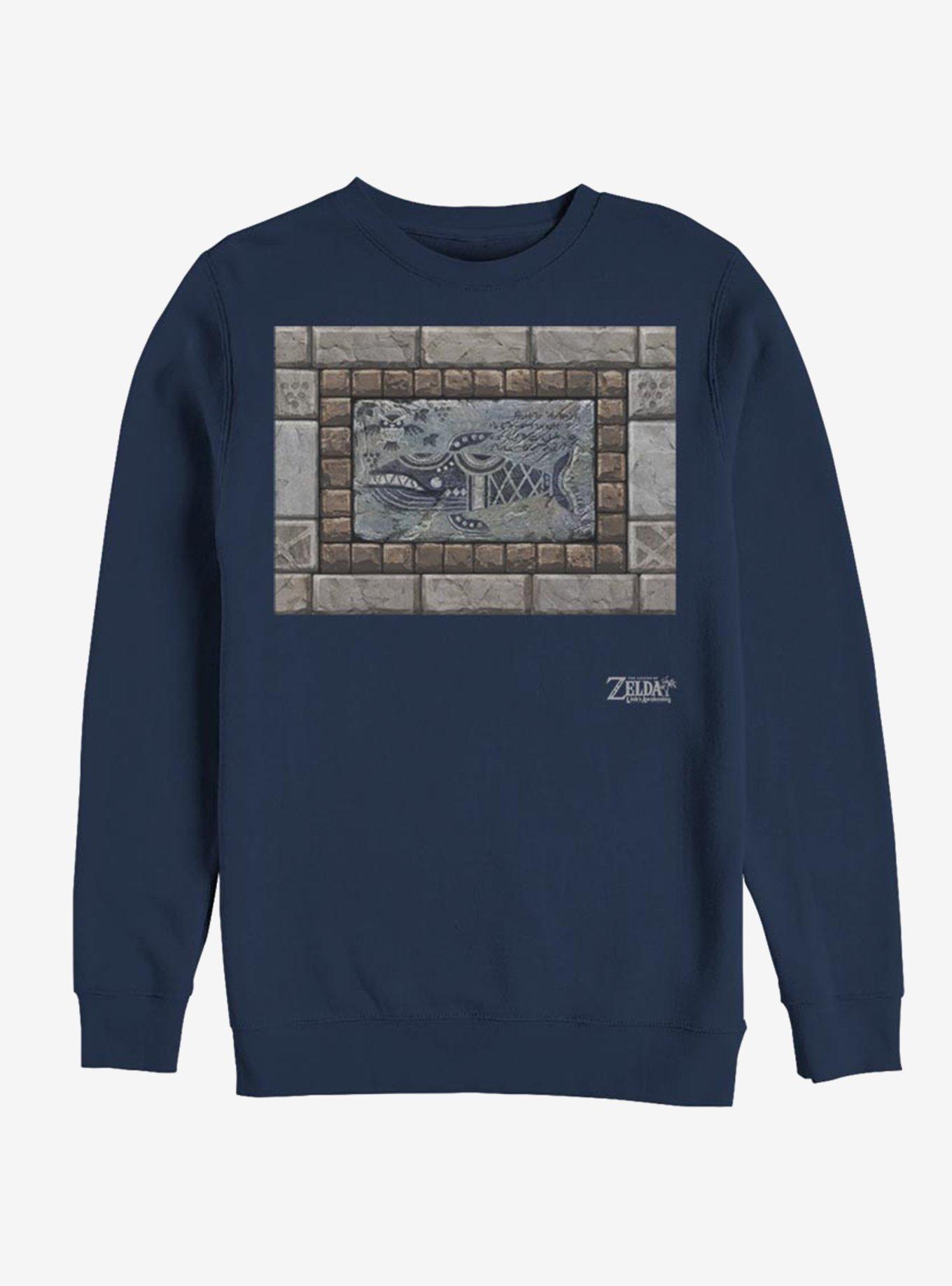 Nintendo The Legend of Zelda: Link's Awakening Whale Tablet Sweatshirt, NAVY, hi-res