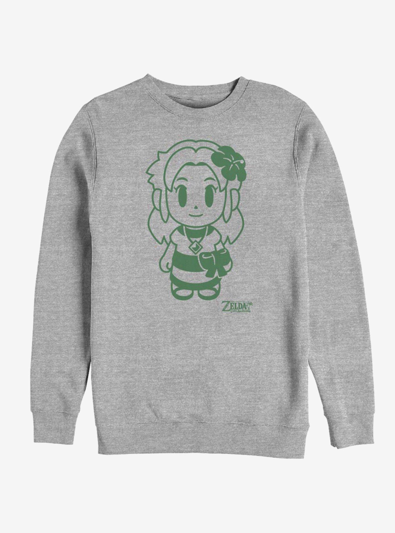 Nintendo The Legend of Zelda: Link's Awakening Marin Avatar Outline Sweatshirt, ATH HTR, hi-res