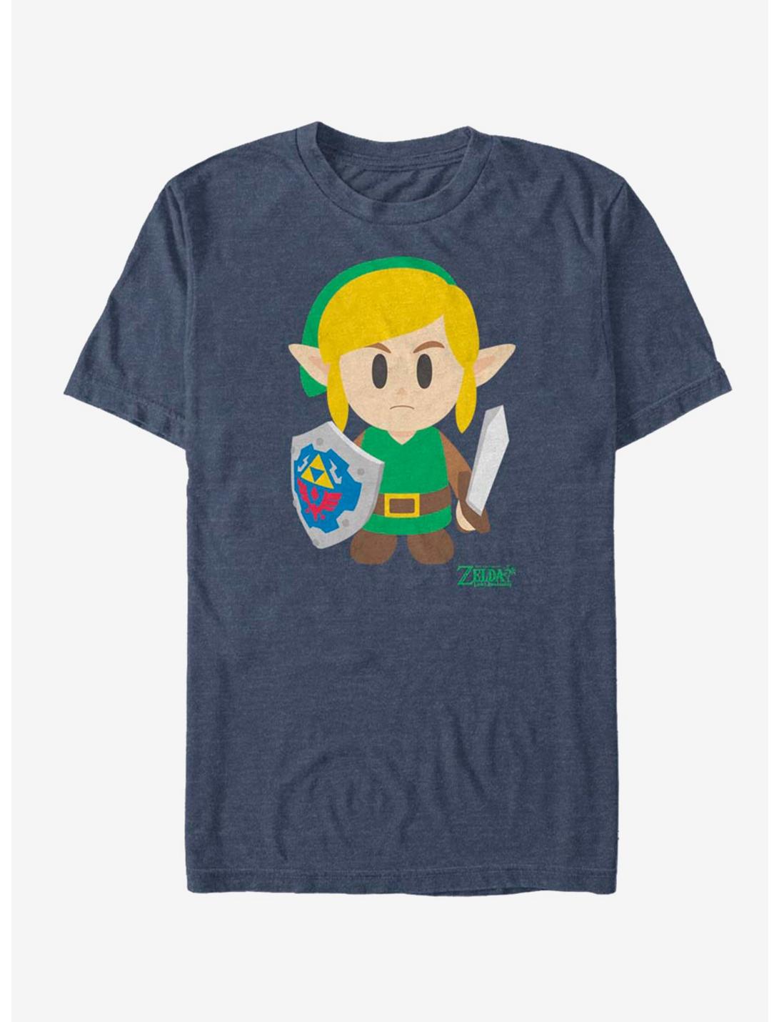 Nintendo The Legend of Zelda: Link's Awakening Link Avatar Color T-Shirt, NAVY HTR, hi-res