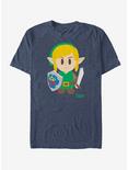 Nintendo The Legend of Zelda: Link's Awakening Link Avatar Color T-Shirt, NAVY HTR, hi-res