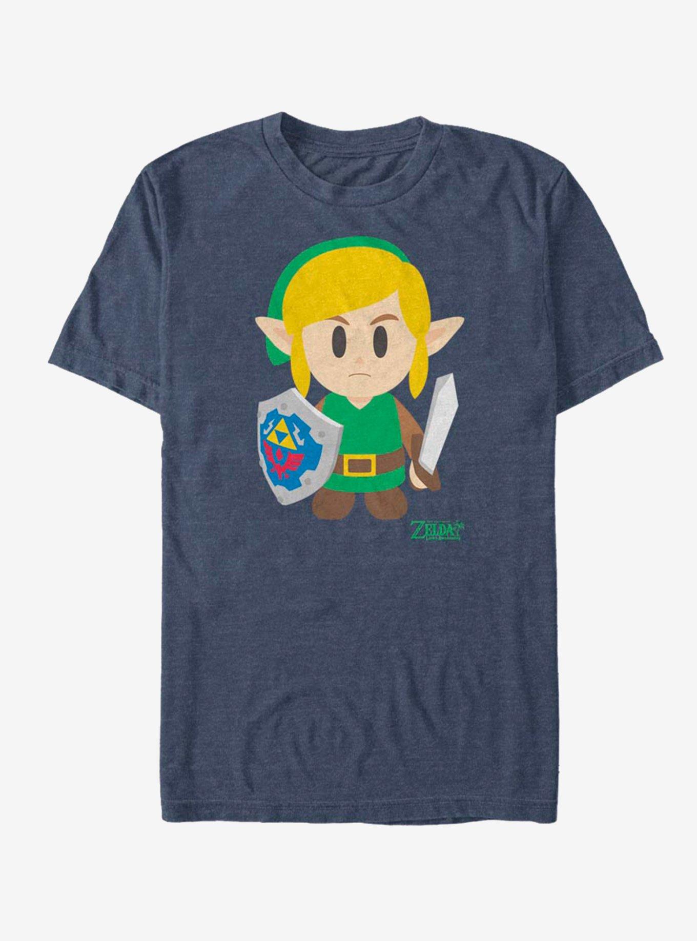 Nintendo The Legend of Zelda: Link's Awakening Link Avatar Color T-Shirt, NAVY HTR, hi-res