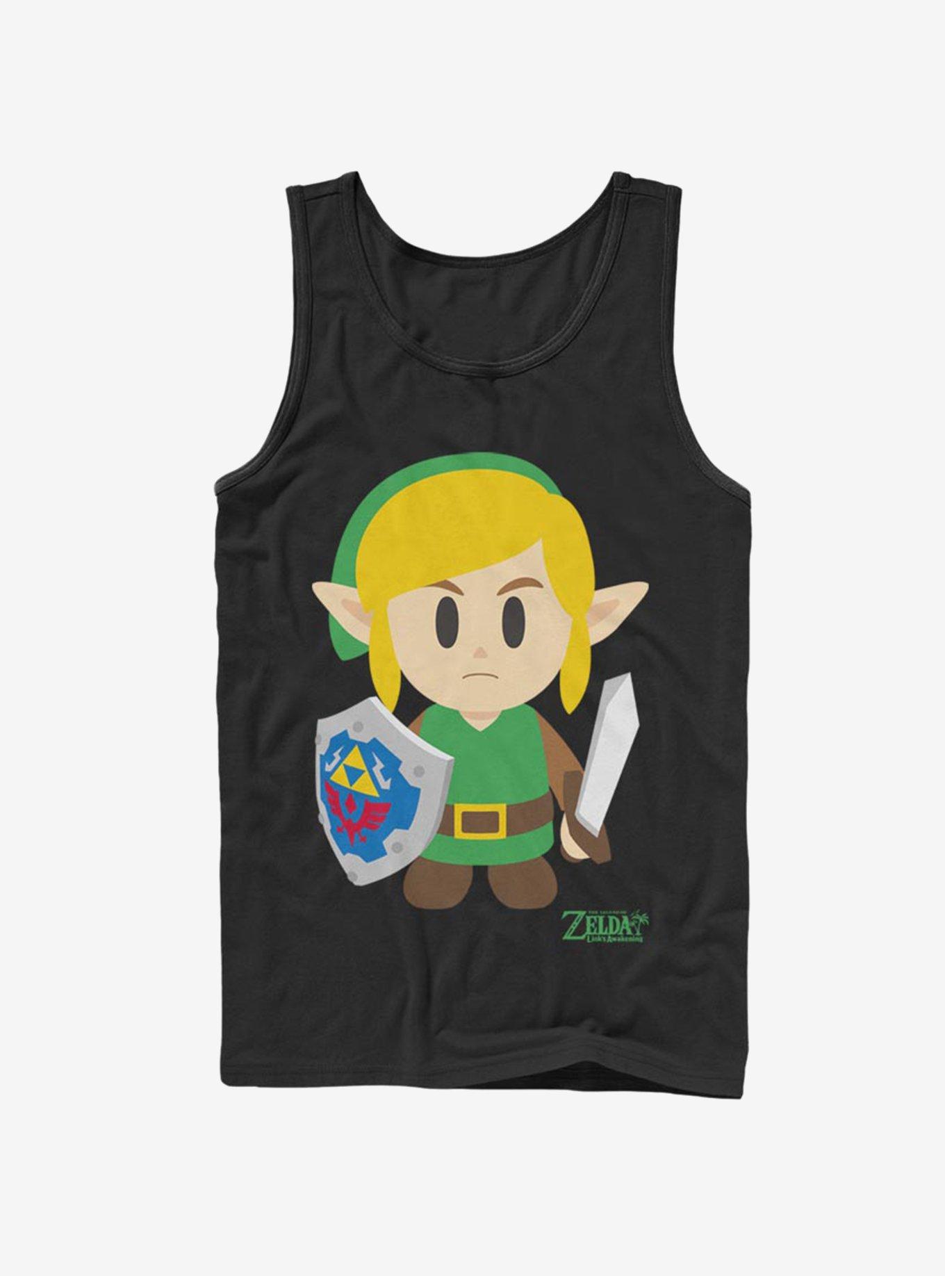 Nintendo The Legend of Zelda: Link's Awakening Link Avatar Color Tank, BLACK, hi-res