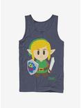 Nintendo The Legend of Zelda: Link's Awakening Link Avatar Color Tank, NAVY, hi-res