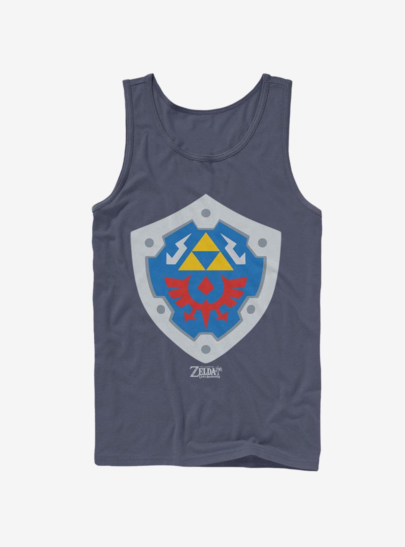 Nintendo The Legend of Zelda: Link's Awakening Hylian Shield Tank, NAVY, hi-res