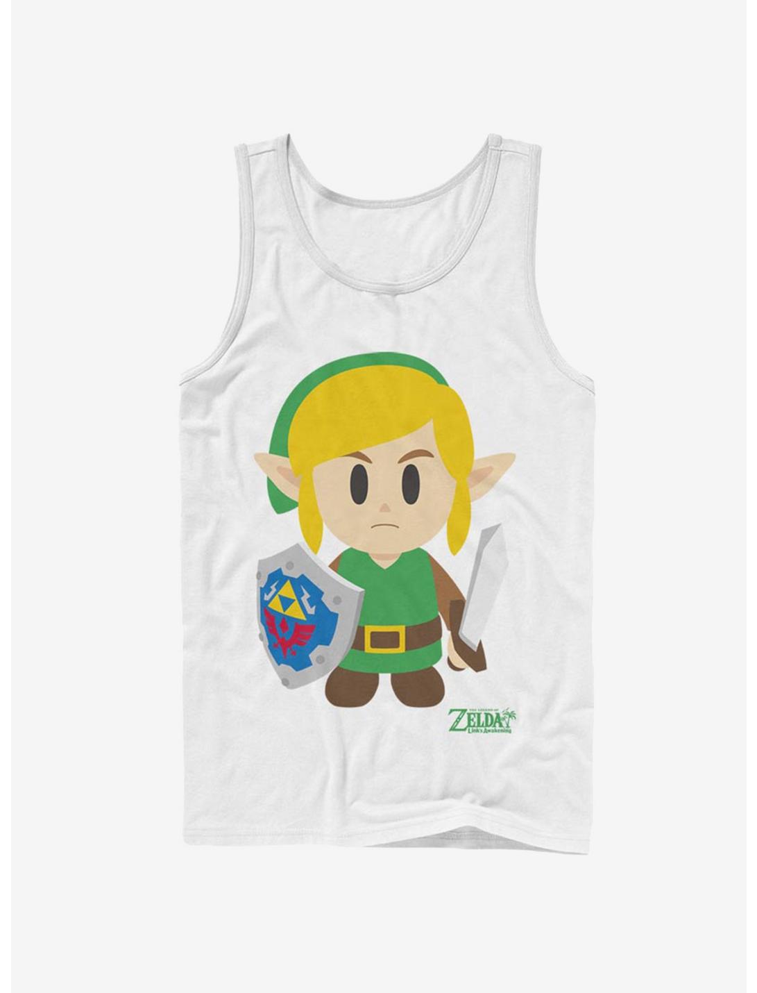 Nintendo The Legend of Zelda: Link's Awakening Link Avatar Color Tank, WHITE, hi-res