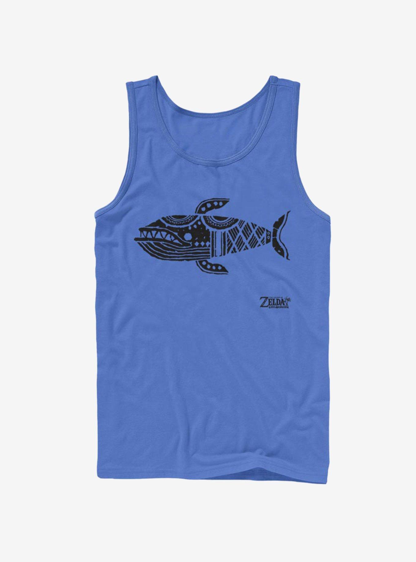 Nintendo The Legend of Zelda: Link's Awakening Whale Glyph Tank, ROYAL, hi-res