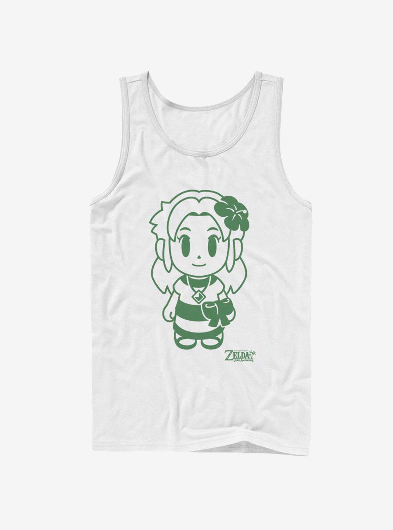 Nintendo The Legend of Zelda: Link's Awakening Marin Avatar Outline Tank, WHITE, hi-res