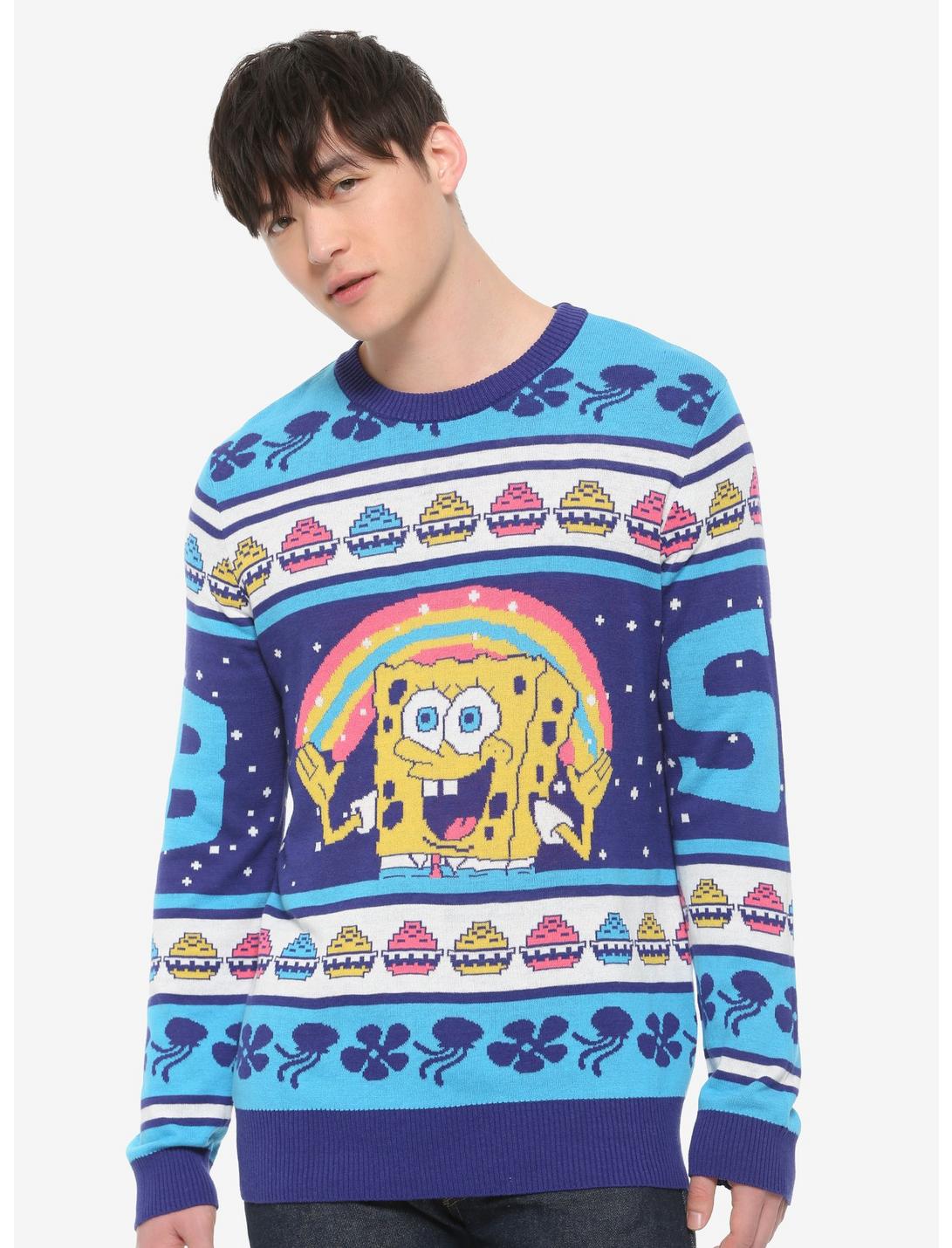 SpongeBob SquarePants Krabby Patty Holiday Sweater, MULTI, hi-res