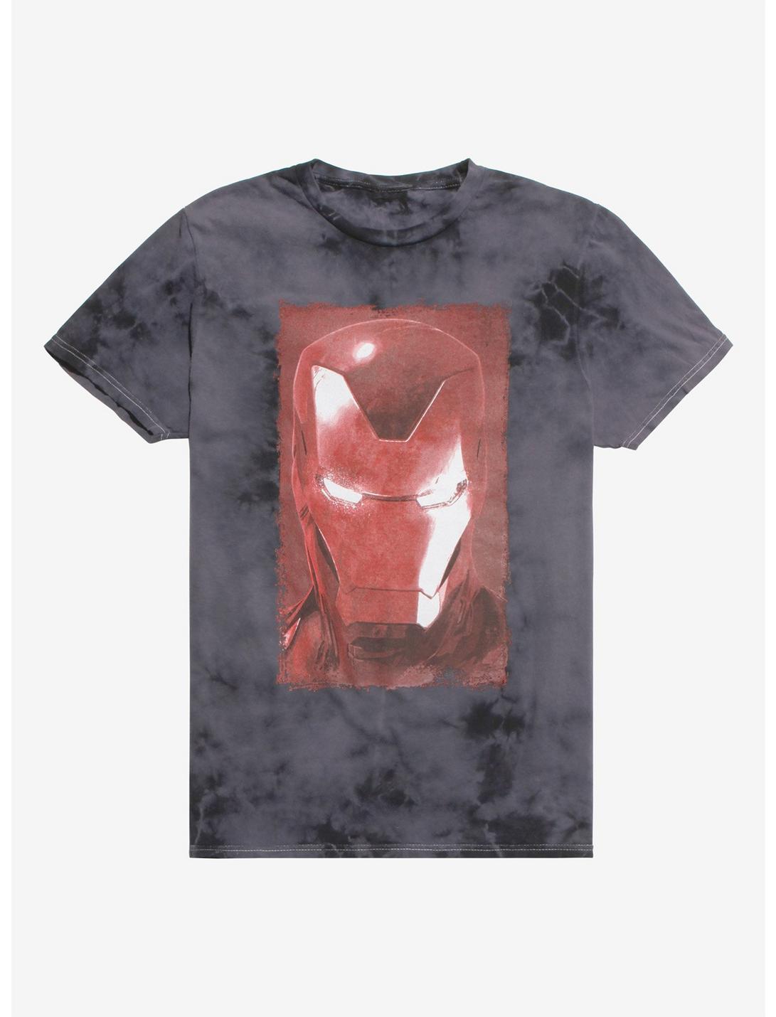 Marvel Iron Man Helmet Tonal Washed T-Shirt, RED, hi-res
