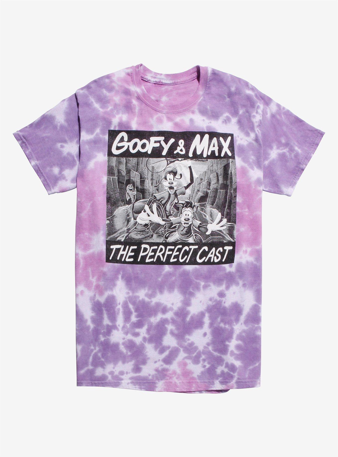 Disney A Goofy Movie The Perfect Cast Purple Tie-Dye T-Shirt, MULTI, hi-res