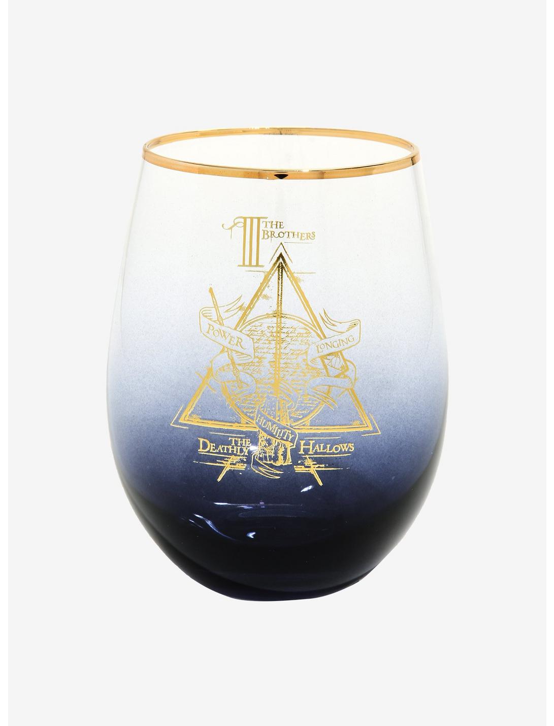 Harry Potter Deathly Hallows Stemless Glass, , hi-res