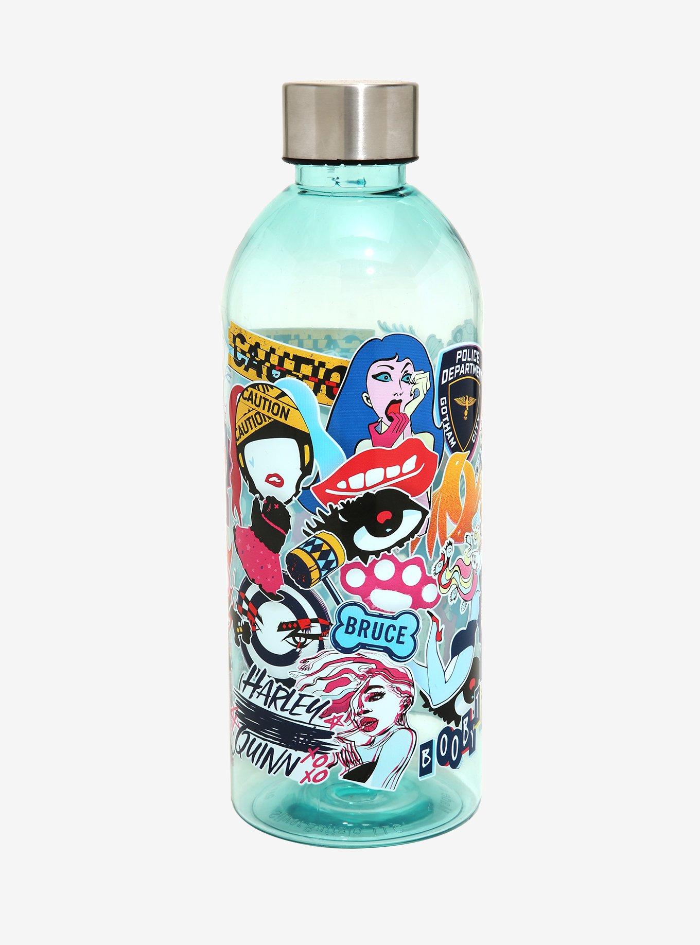 DC Comics Birds of Prey Sticker Water Bottle - BoxLunch Exclusive, , hi-res