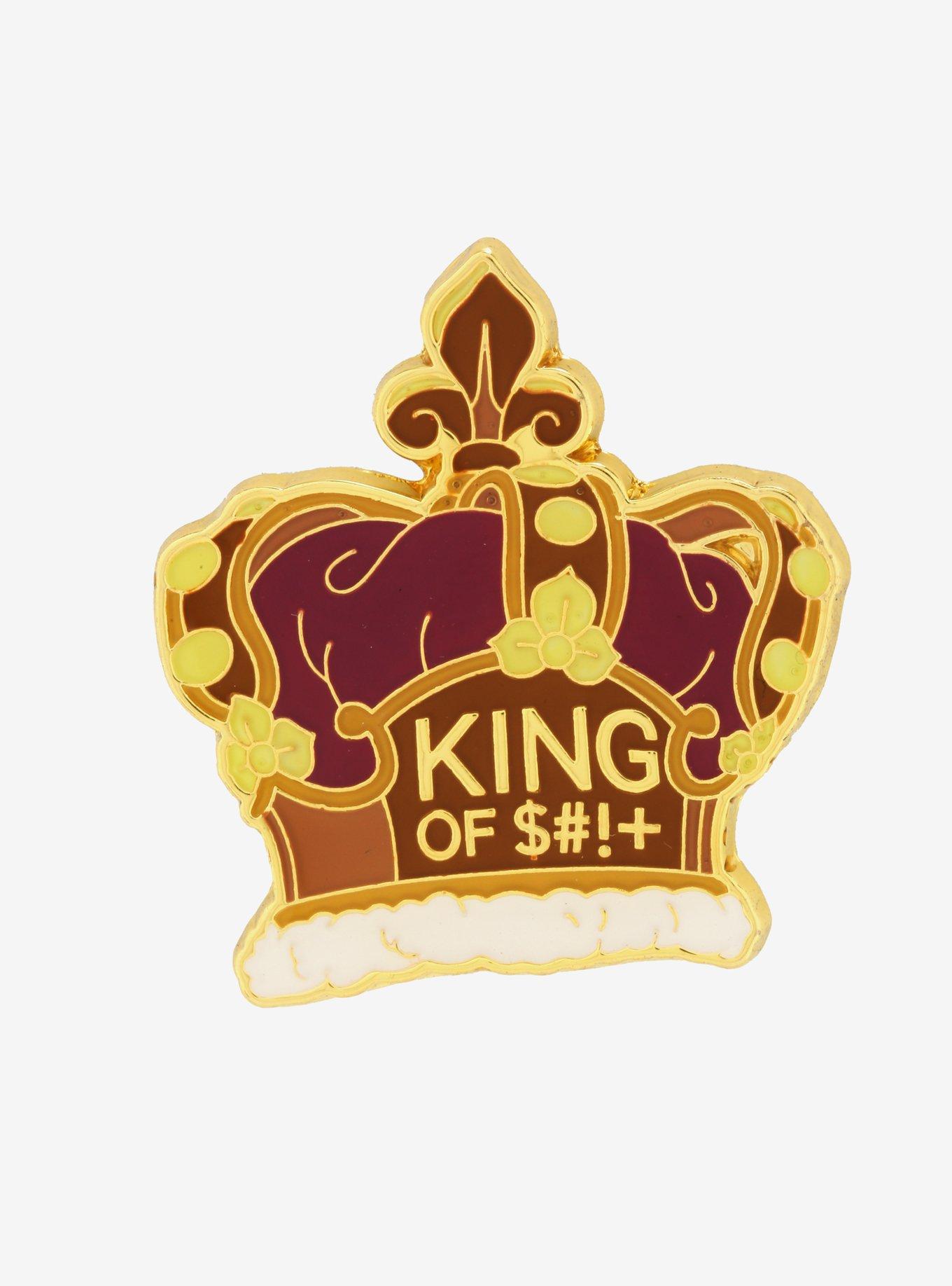 Loungefly Rick and Morty King of $#!+ Enamel Pin - BoxLunch Exclusive, , hi-res