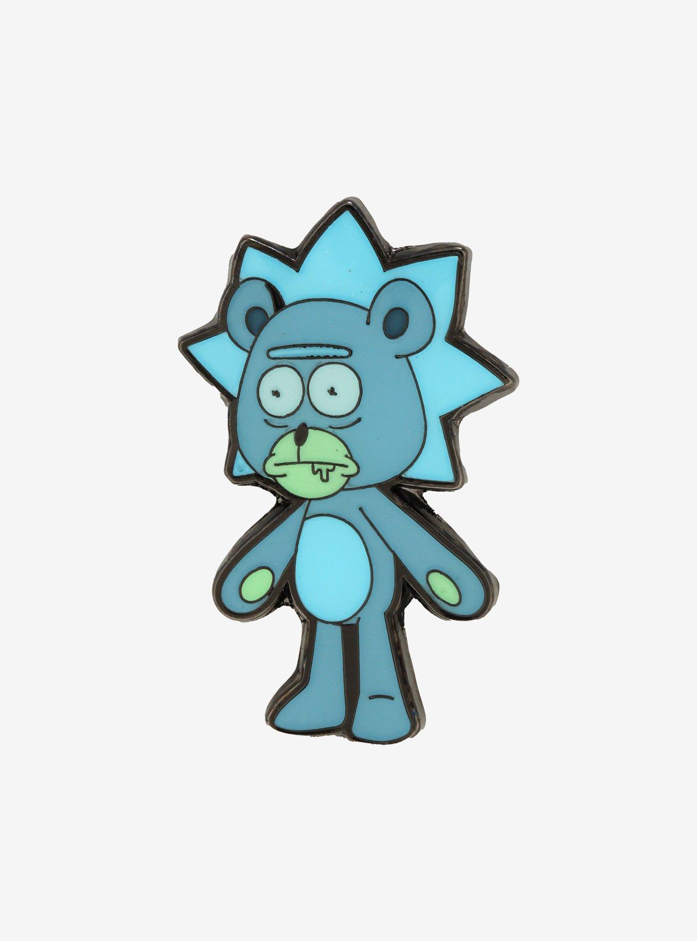 Loungefly Rick and Morty Teddy Rick Enamel Pin, , hi-res