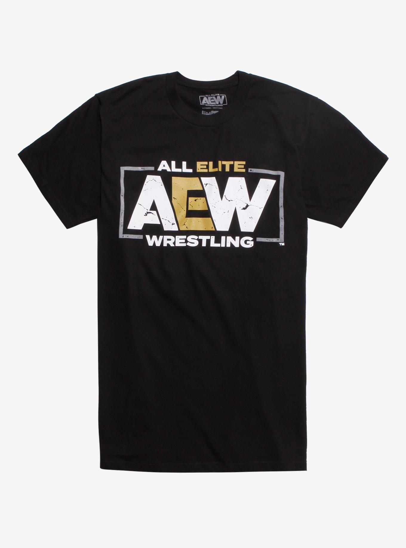 All Elite Wrestling Logo T-Shirt, BLACK, hi-res