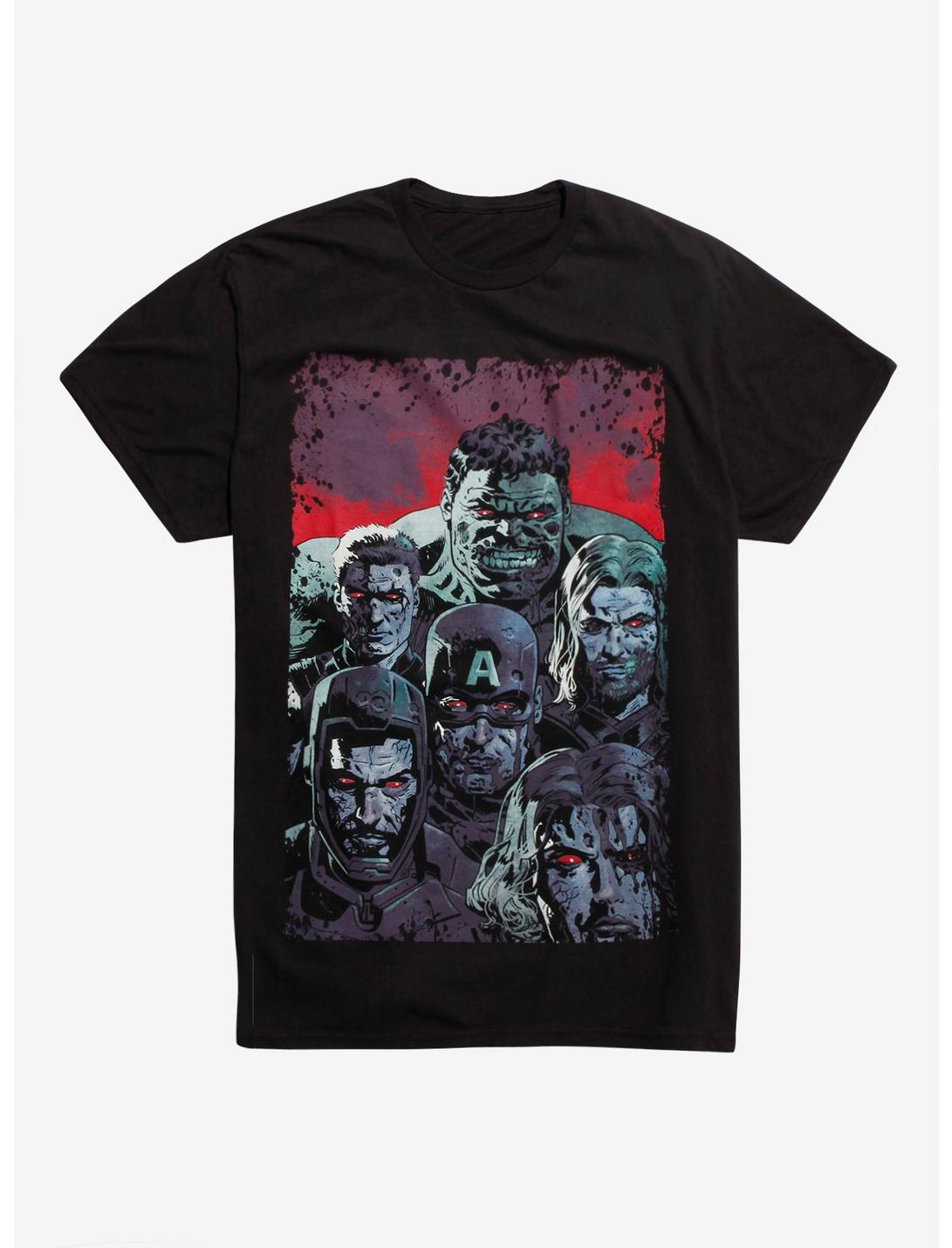 Marvel The Avengers Zombies Assemble 2 Cover T-Shirt, BLACK, hi-res