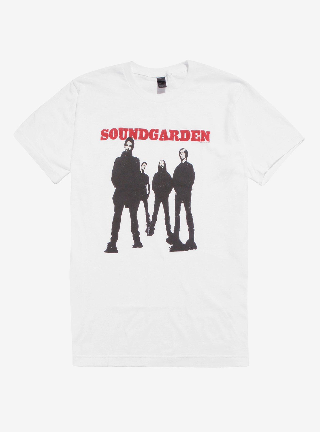 Soundgarden Band Photo T-Shirt, WHITE, hi-res