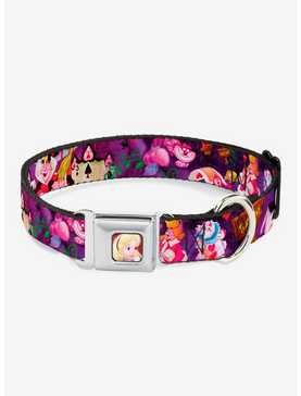 Disney Alice In Wonderland The Queen Of Hearts Scenes Seatbelt Buckle Dog Collar, , hi-res