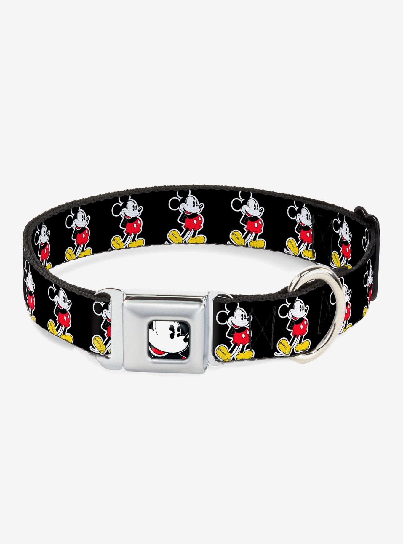 Disney Classic Mickey Mouse Pose Seatbelt Buckle Dog Collar, , hi-res