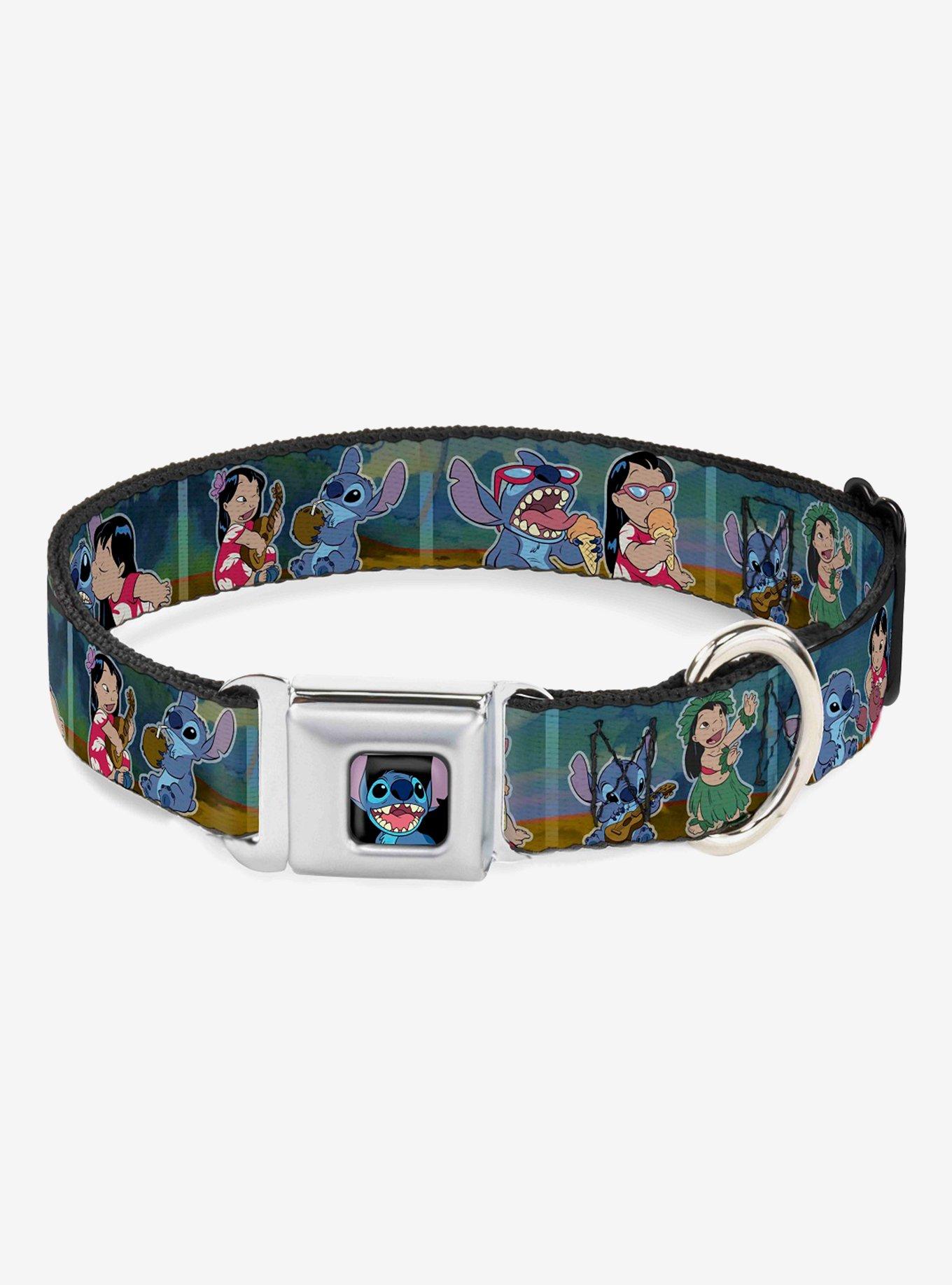 Disney Lilo & Stitch 5 Scene Blocks Seatbelt Buckle Dog Collar, MULTICOLOR, hi-res