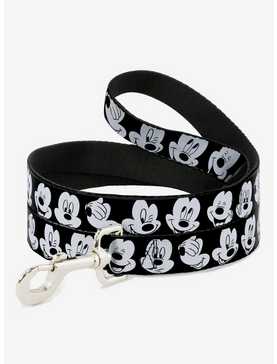 Disney Mickey Mouse Expressions Close Up Dog Leash, , hi-res