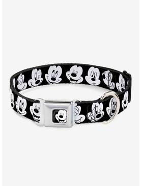 Disney Mickey Mouse Expressions Close Up Seatbelt Buckle Dog Collar, , hi-res
