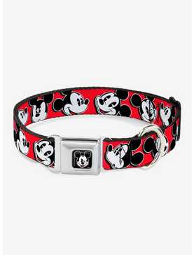 Disney Mickey Mouse Expressions Seatbelt Buckle Dog Collar, , hi-res