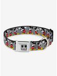 Disney Mickey Mouse Glasses Poses Seatbelt Buckle Dog Collar, MULTICOLOR, hi-res