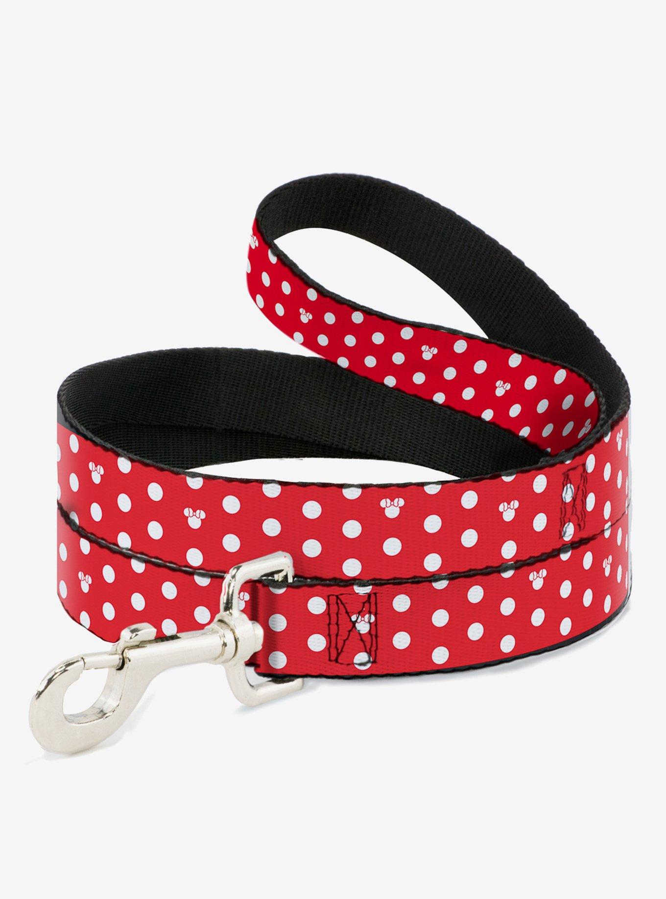 Disney Minnie Mouse Polka Dot Mini Silhouette Dog Leash, , hi-res