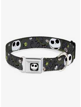 The Nightmare Before Christmas Jack Expressions Halloween Seatbelt Buckle Dog Collar, , hi-res