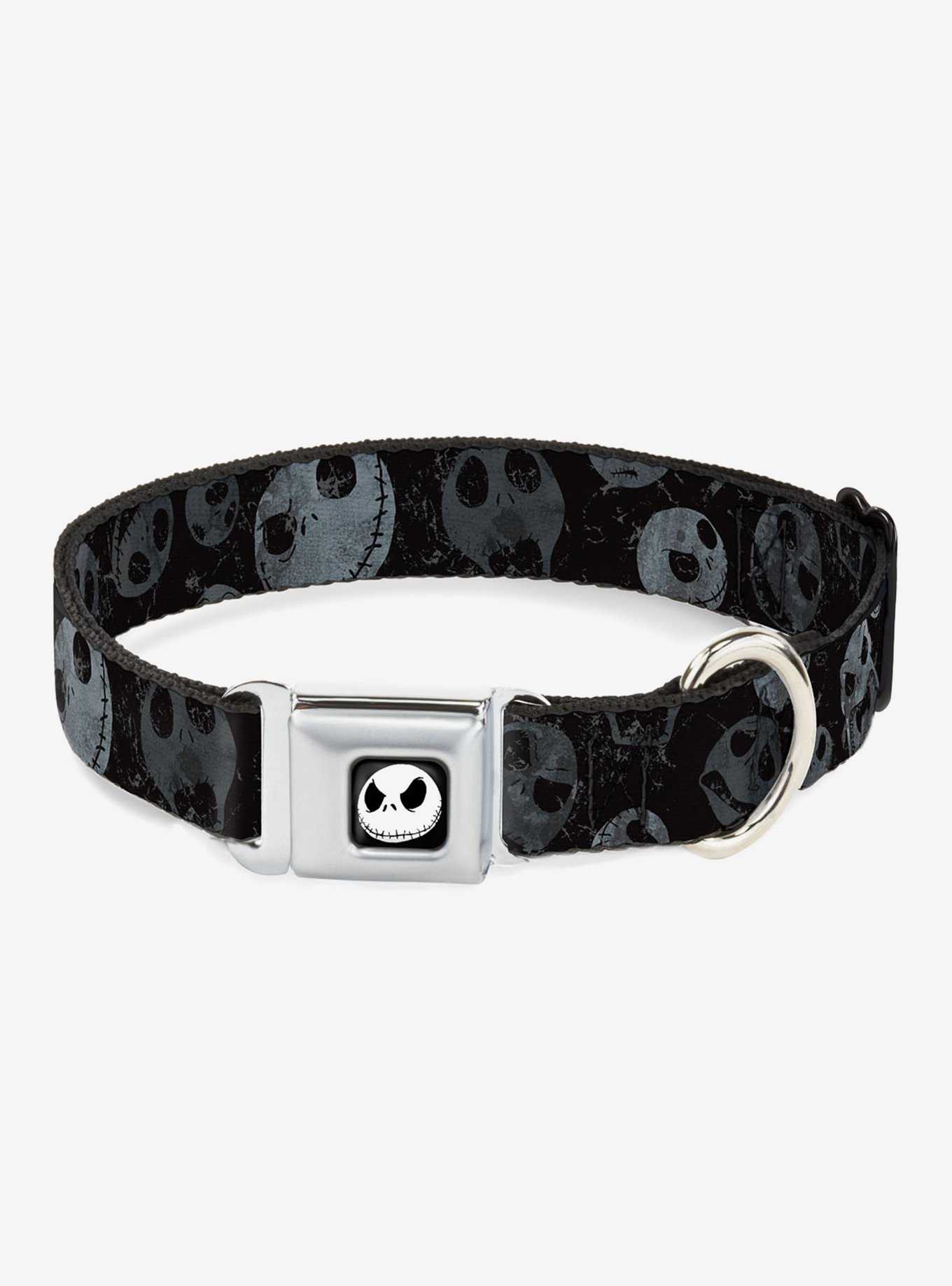 The Nightmare Before Christmas Jack Expressions Scattered Weather Seatbelt Buckle Dog Collar, , hi-res