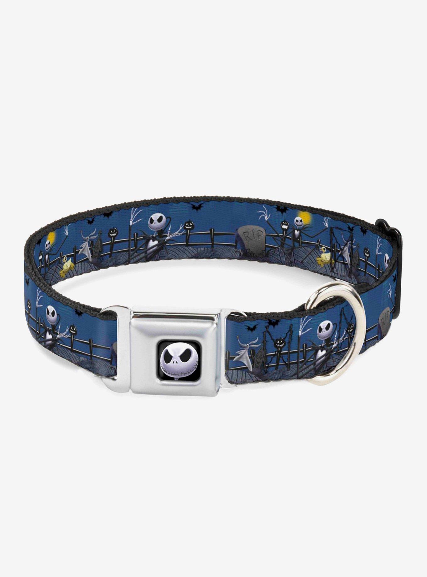 The Nightmare Before Christmas Jack Zombie Duck & Zero Cemetery Seatbelt Buckle Dog Collar, , hi-res