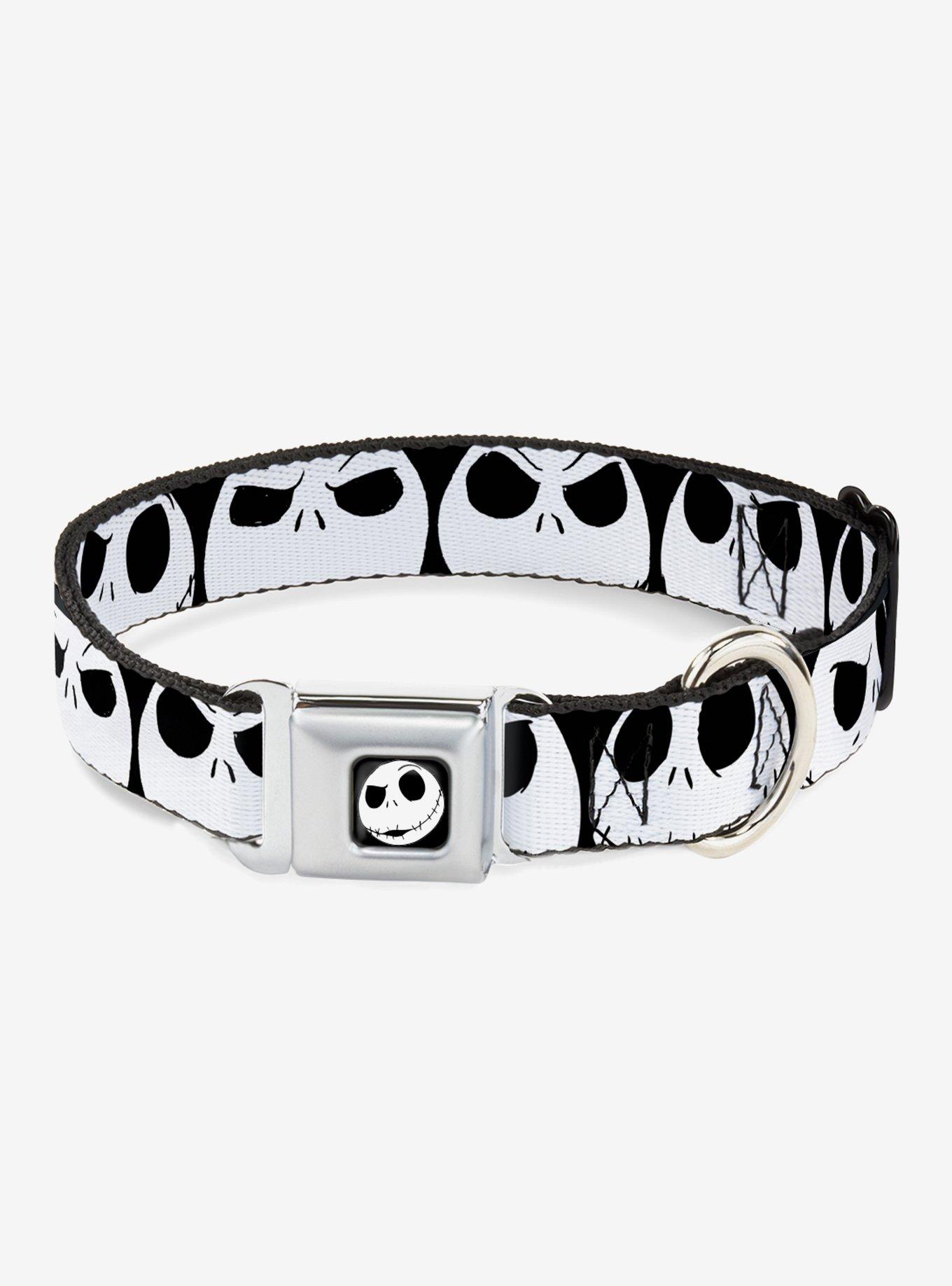The Nightmare Before Christmas Jack Expressions Seatbelt Buckle Dog Collar, MULTICOLOR, hi-res