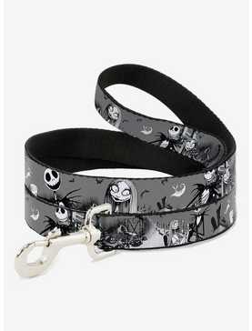 The Nightmare Before Christmas Jack And Sally Cemetery Scene Dog Leash, , hi-res