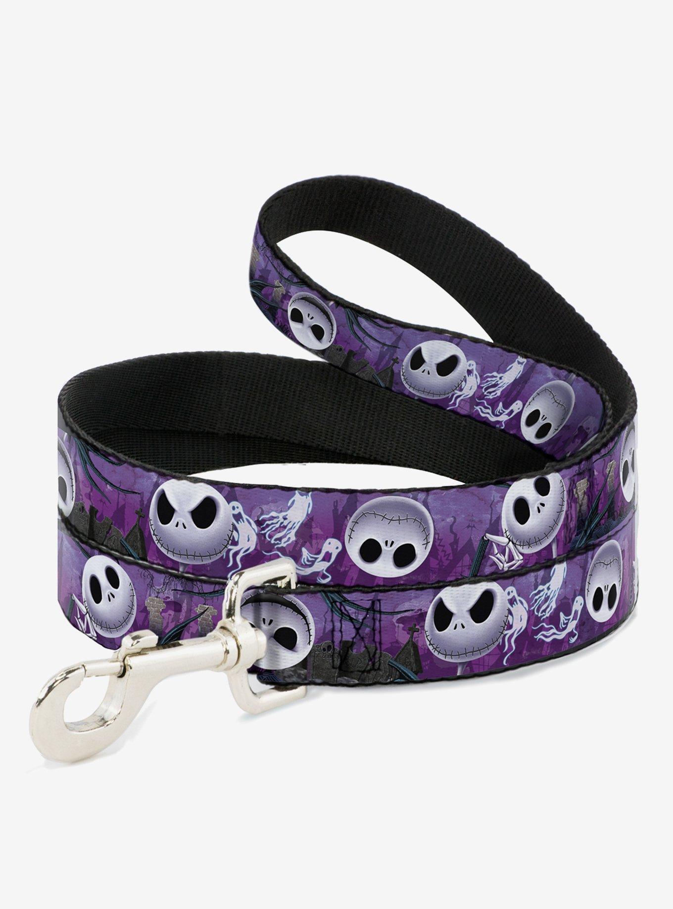 The Nightmare Before Christmas Jack Expressions Ghosts In Cemetery Dog Leash, , hi-res