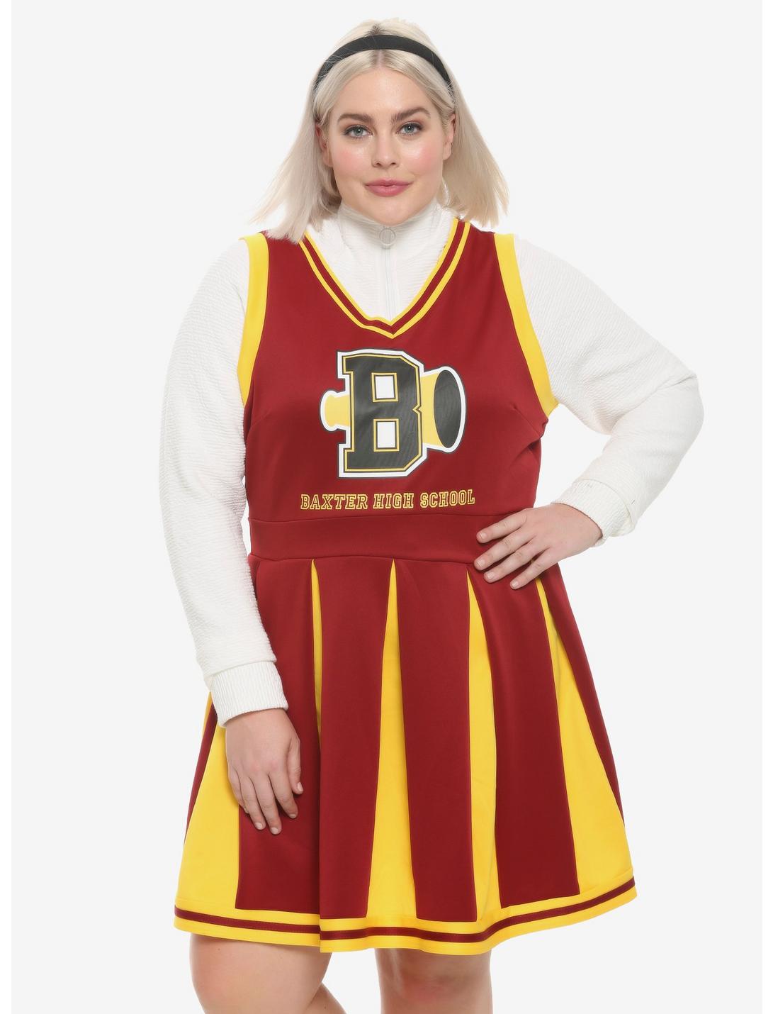 Chilling Adventures Of Sabrina Baxter High Cheer Dress Plus Size, MAROON, hi-res
