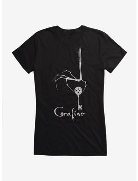 Coraline Logo Girls T-Shirt, BLACK, hi-res