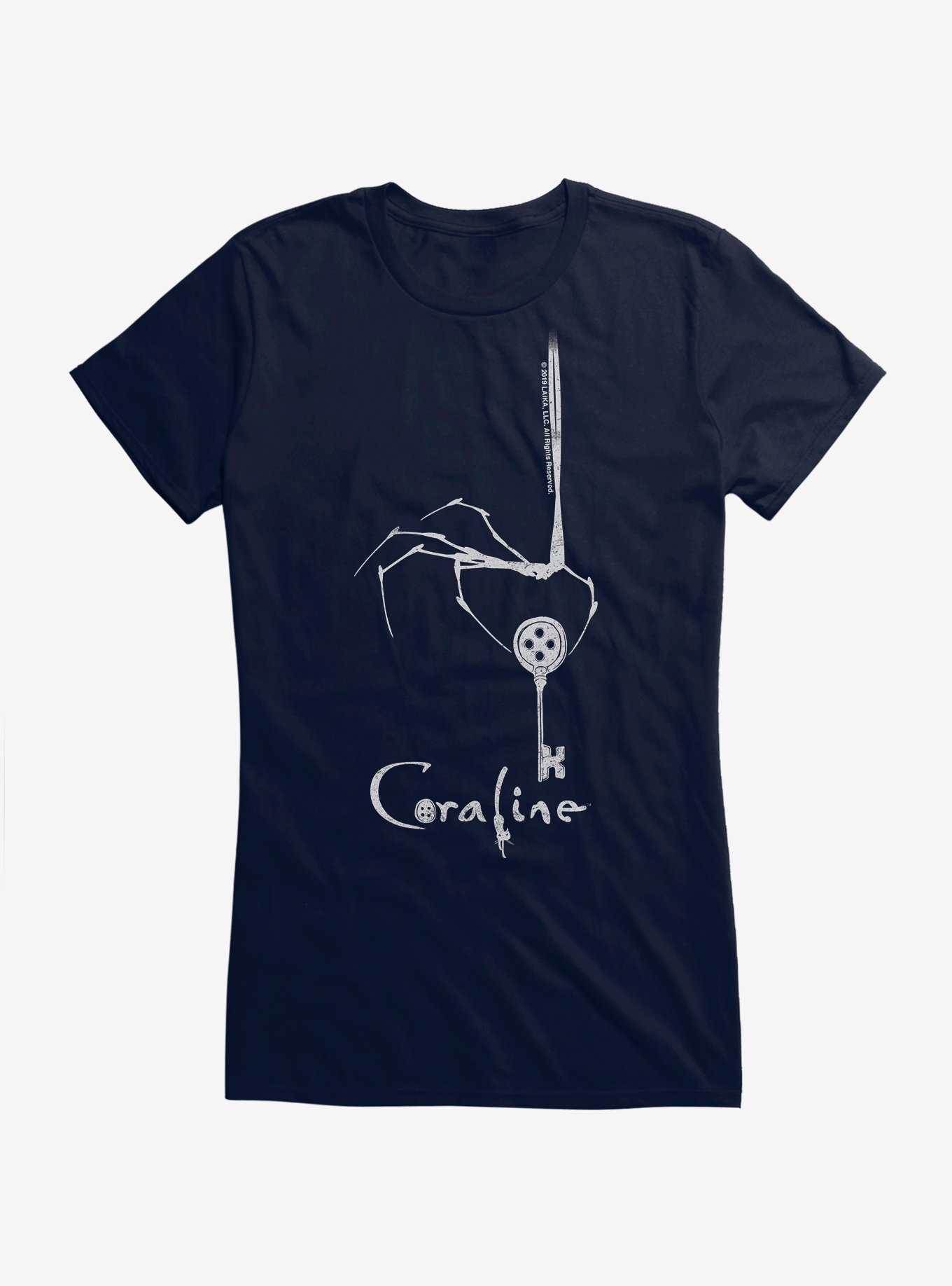 Coraline The Key Girls T-Shirt, NAVY, hi-res