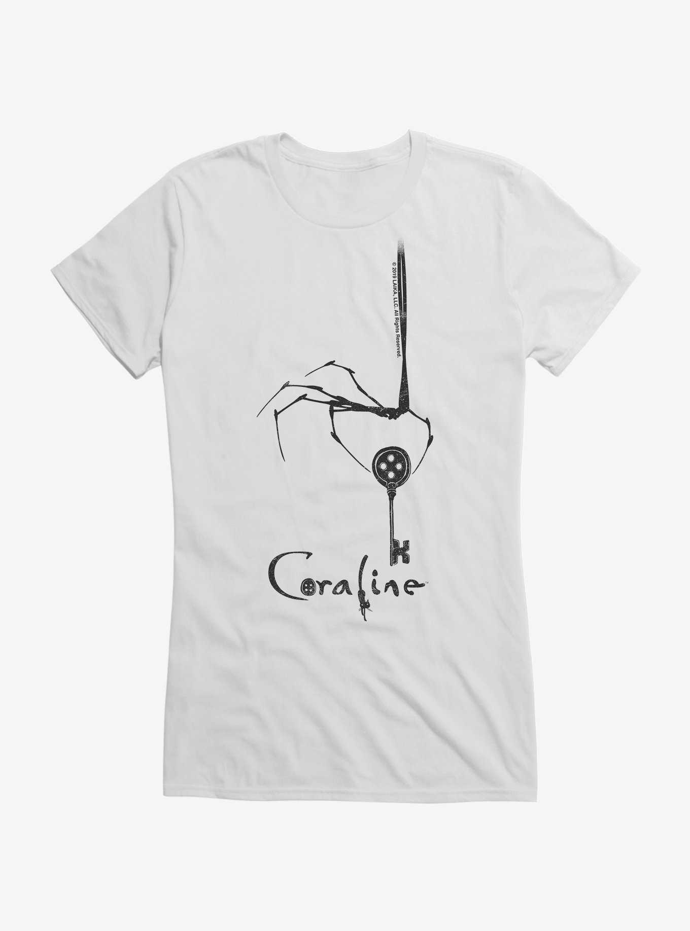 Coraline The Key Girls T-Shirt, WHITE, hi-res