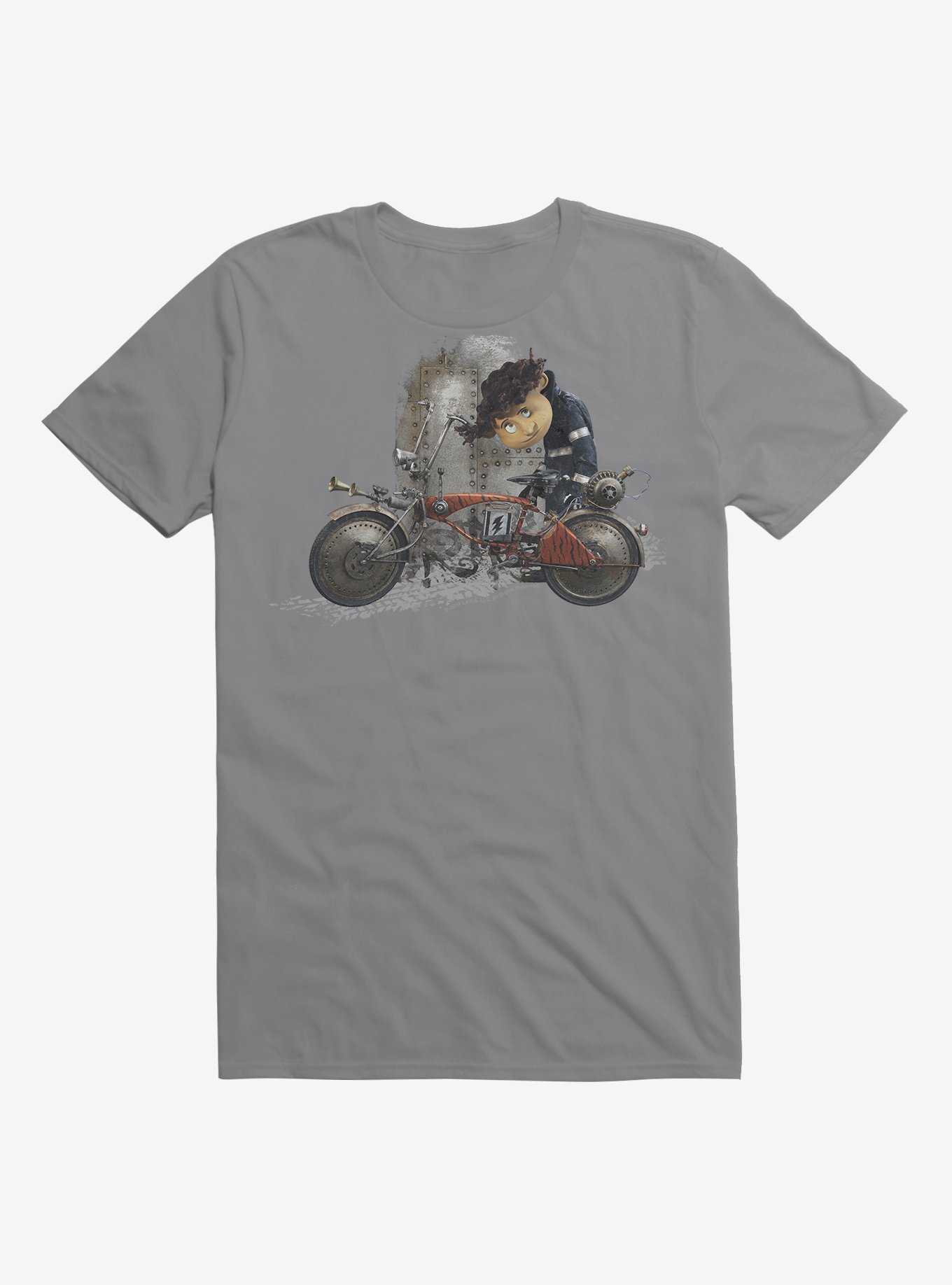 Coraline Wybie Biker T-Shirt, STORM GREY, hi-res